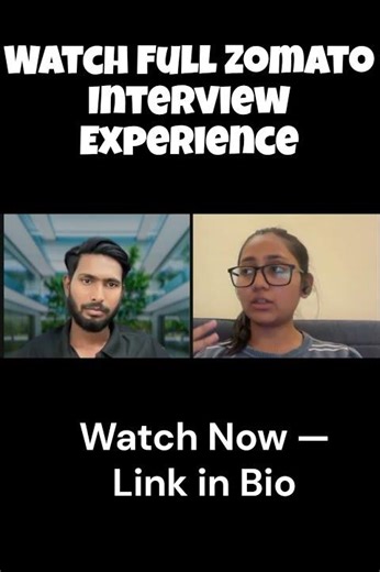 How She Cracked Zomato Placement | Real Zomato Interview Clip
