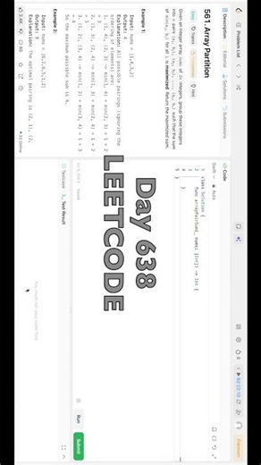 Day 638: LeetCode Problem 561. - Swift #daily #challenge #swiftui #coding #leetcode