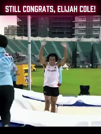Still, congratulations to Elijah Cole for the bronze medal in pole vault at the 2025 SEA Games