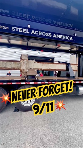 💥TUNNEL TO TOWERS DISPLAYS RECOVERED WORLD TRADE CENTER STEEL BEAM! #shorts