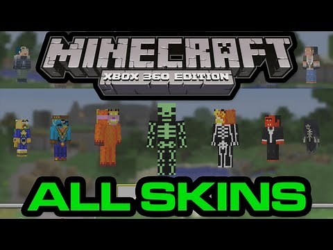 All Minecraft Xbox 360 Edition Skins and Skin Packs