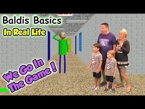 Baldi's Basics In Real Life! We GO in the Game and Beat Baldi | DavidsTV