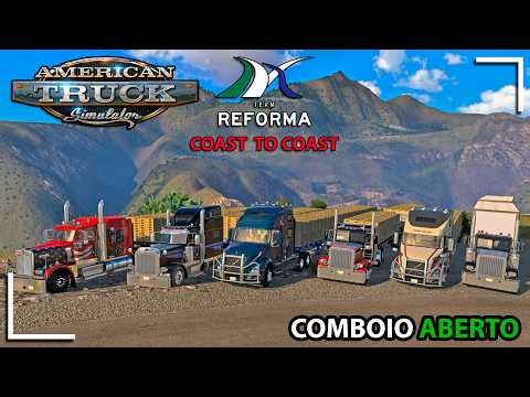 🔴 LIVE ATS COMBOIO - MACK PINNACLE | MAPA OFICIAL + DLC'S + REFORMA & COAST TO COAST
