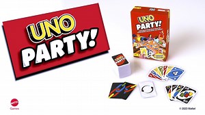 Mattel UNO Party Card Game Larger Groups Wilder Rules Faster Fun 6 to 16 Players