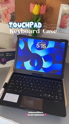 This is your sign to turn your ipad into a laptop. It’s a game changer, babe! Touchpad keyboard case that’s very functional and easy to use. #keyboard #typecase #ipad