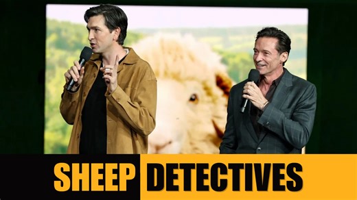 Hugh Jackman and Nicholas Braun bring a left-field mystery to CinemaCon with 'The Sheep Detectives'