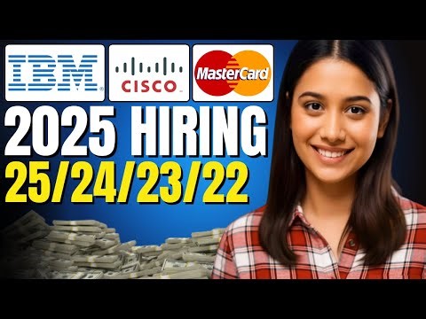 🔥 IBM, Cisco & Mastercard Hiring Now | 2025, 2024, 2023, 2022 Freshers Apply Fast!