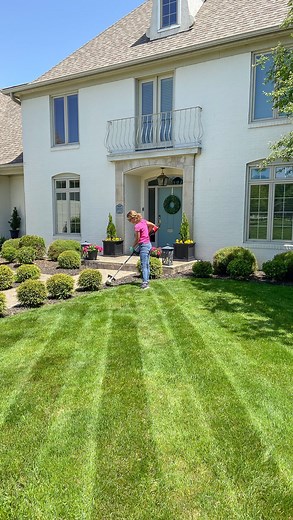 Be the envy of the neighborhood with your @thetorocompany stripes! #ToroPartner The Toro 60V Max Stripe Mower is 25% lighter than other battery-powered mowers and creates beautiful stripes with its built-in roller. It’s the easiest DIY ever! #ToroStripes #ToroYard | Sincerely, Sara D.