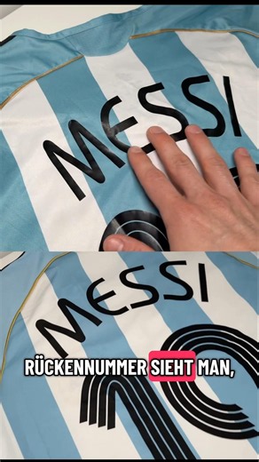 JOYFBALL Retro Trikot im Vergleich mit ORIGINAL - Messi Trikot Argentinien WM 2006