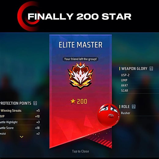 200 STAR DONE 😎☠️💀🗿...#freefire #shorts