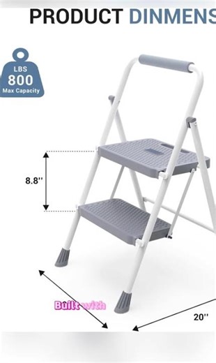 DUMOS 2 Step Ladder Stool, link 🔗 below 👇 in comment