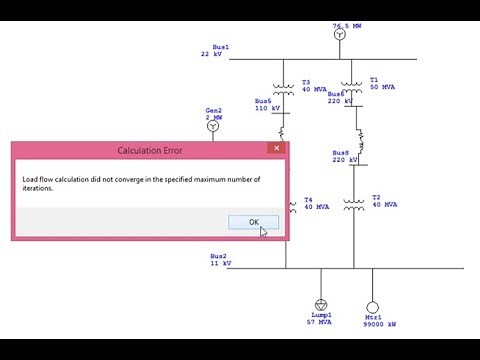 How to solve LOAD FLOW did not CONVERGE/DIVERGE problem on ETAP (EXPLAINED)
