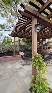 Lattice Patio Cover 🤩 #patio #pergola #backyardprojects #patiocover #lattice #woodwork #latticework | Rivers Landscape Construction Inc.