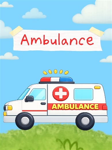 Ambulance Puzzle 🚑 | Ambulance Song for Kids #fyp #kids #viral