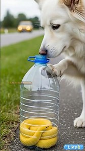 FAITH IN HUMANITY RESTORED! Kind woman and dog save a snake left in a plastic bottle