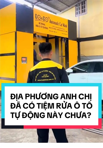 Tiệm Rửa Ô Tô Tự Động Hiện Đại Tại Địa Phương