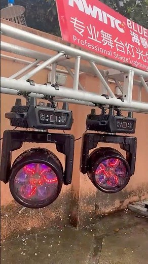 7x60W Waterproof Bee Eye LED Moving Head Light Rain Test Demo
