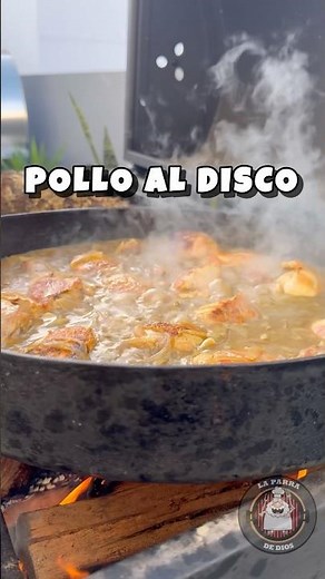 Chicken on a Disc 🍗 #chicken #argentina #recipe