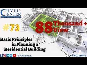Residential Building Plan : Basic Principles|| Residential Plan || House Plan Design