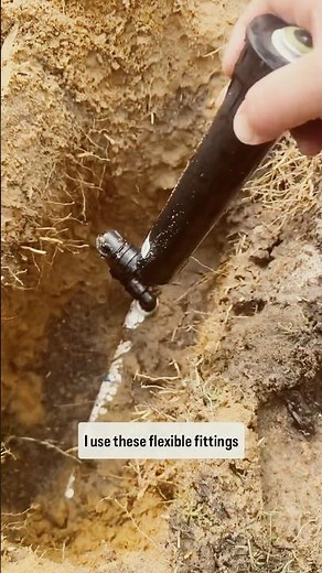 Articulated risers have completely changed the way I install sprinklers! 🌿#reticinstallation #retic