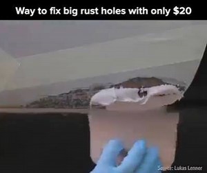 22K views · 136 reactions | How To Temporary Fix Big Rust Holes On Car Without Welding Under $20 | What a World | Facebook