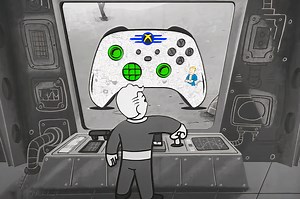 Xbox Wireless Controller Fallout Edition Features Vault Boy Showcasing His S.P.E.C.I.A.L. Traits