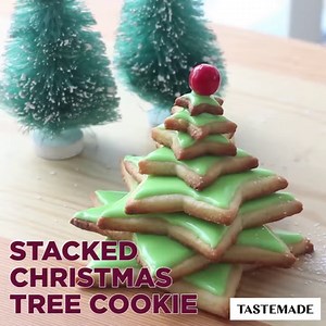 27K views · 1.6K reactions | Stack star-shaped cookies to create a cute, delicious Christmas tree! | Sugar Fix | Facebook