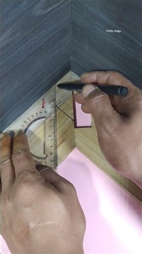 How to measure wood angles #woodworking #woodwork #carpentry #tipsntricks #diy
