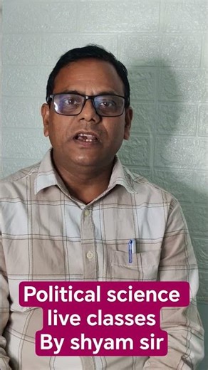 Political science live classes by shyam sir