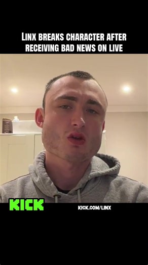 Linx breaks character after receiving bad news on live #linx