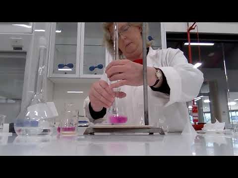 Titration of vinegar solution with NaOH
