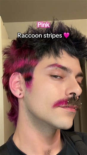 Create Stunning Pink Raccoon Stripes Hair