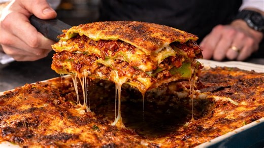 How chefs build perfect lasagna layers