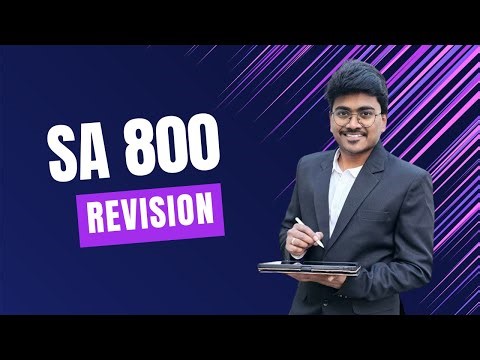 SA 800 Revision for CA Final Audit with Amendments - Auditing Standards || Special purpose FRFW