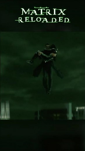 Neo catches Trinity just in time | The Matrix Reloaded (2003)