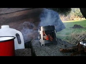 Small flat pack twig stove from Temu.