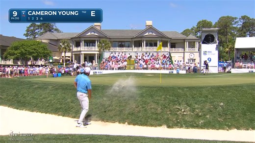 Cameron Young's smartly-played bunker shot leads to birdie at RBC Heritage