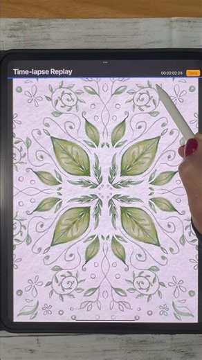 Leafy Symmetry Magic in Procreate (Because Why Not?)