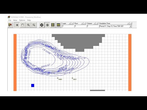 Tutorial 13 Contaminant transport using Modflow