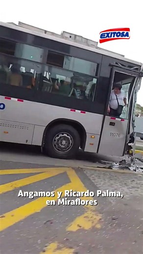 🔴🔵 Un nuevo accidente se registró entre tres unidades del Metropolitano