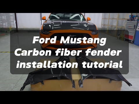#Mustang Carbon Fiber Vented #Fender - Complete Installation Tutorial. #carbonfiber #icooh
