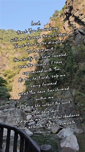 Daniel Fast — Day 21 | Carry the Transformation Forward Prayer