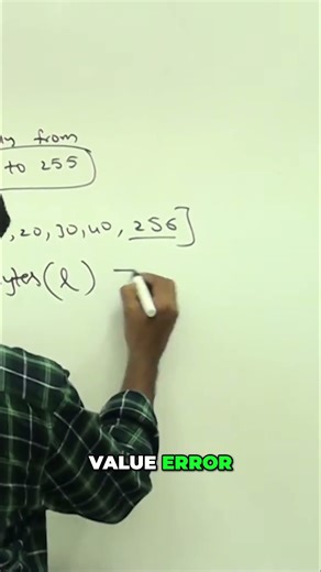 Python Bytes: Understanding the 0-255 Value Error #shorts