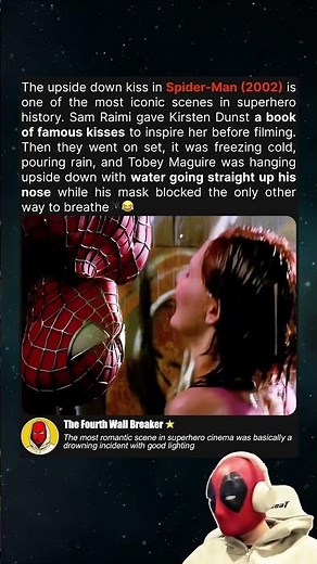 The upside down kiss in Spider-Man (2002) is one of the most iconic scenes in superhero history