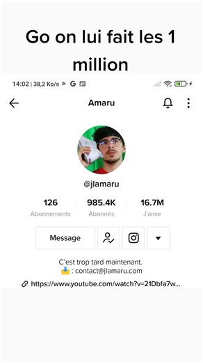 On est avec toi Amaru 💪#sauveamaru