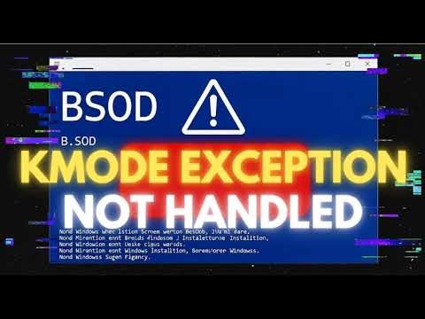 How to fix KMODE EXCEPTION NOT HANDLED and Blue Screens during Windows install