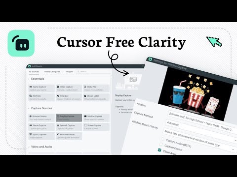 How to disable the cursor in a display capture in Streamlabs