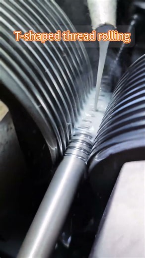 T-shaped thread rolling#thread#threadrollingmachine#threadrollingwheel#rollingmachine#machine