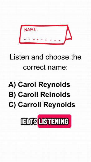 ✨ IELTS Listening Challenge ✨ Listen carefully 👂✍️ Can you choose the correct spelling? #ielts #ieltslistening #spellingchallenge #englishchallenge #studyielts @English BUFF