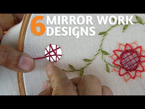 Mirror Work Tree : Hand Embroidery Designs by DIY Stitching